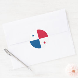 Panama-Flagge Runder Aufkleber