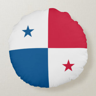Panama-Flagge Rundes Kissen