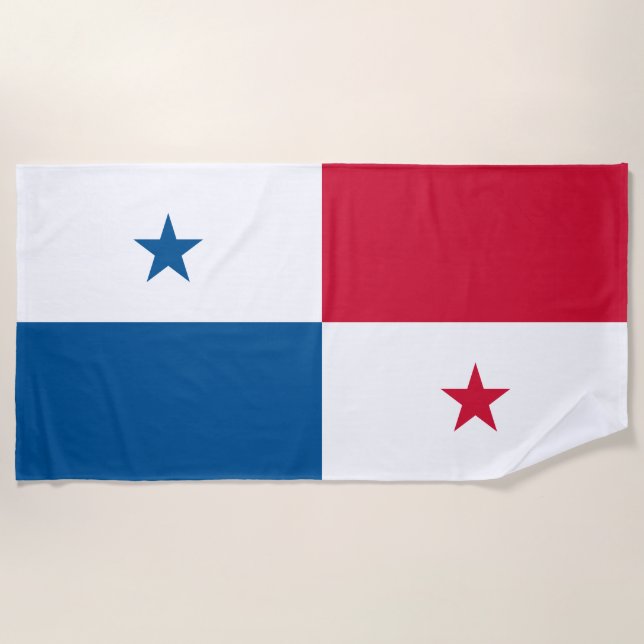 Panama-Flagge Strandtuch (Vorderseite)