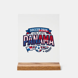 Panama Fußball 2026 Fußball Fett Land Typografie  Acrylschild