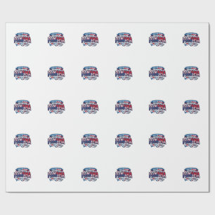 Panama Fußball 2026 Fußball Fett Land Typografie Geschenkpapier