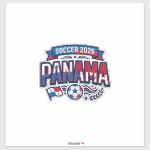 Panama Fußball 2026 Fußball Fett Landestypografie Aufkleber