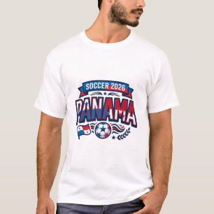 Panama Fußball 2026 Fußball Fett Landestypografie T-Shirt
