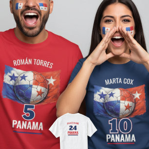 Panama Fußball Nationalflagge Erbe Fußball T-Shirt