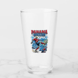 Panama Fußball Skelett Stürmer Nationen Poster Sti Glas