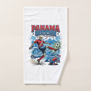 Panama Fußball Skelett Stürmer Nationen Poster Sti Handtuch