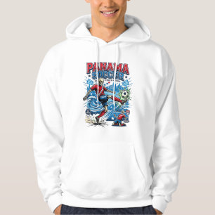 Panama Fußball Skelett Stürmer Nationen Poster Sti Hoodie