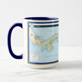 Panama Map Benutzerdefinierte Tasse