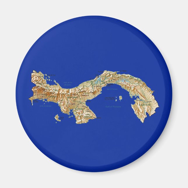 Panama Map Magnet (Vorne)