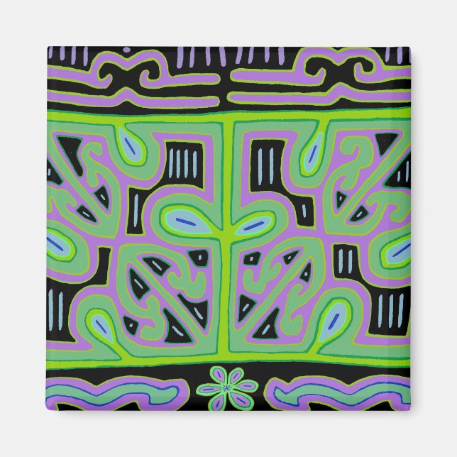 Panama Mola Music Box Magnet (Vorne)