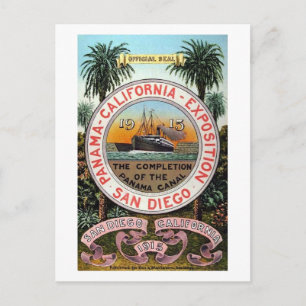 Panama Pacific Expo 1915 Vintage Postkarte