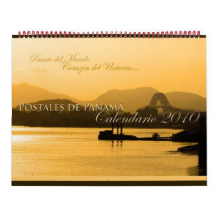 PANAMA POSTALS CALENDAR 2010 KALENDER