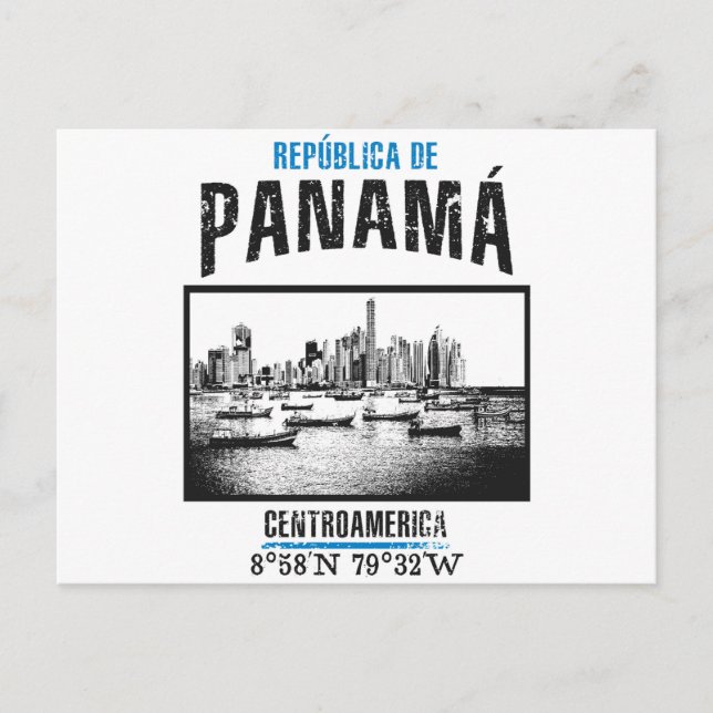 Panama Postkarte (Vorderseite)