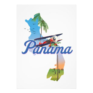 Panama-Reiseplakat Fotodruck