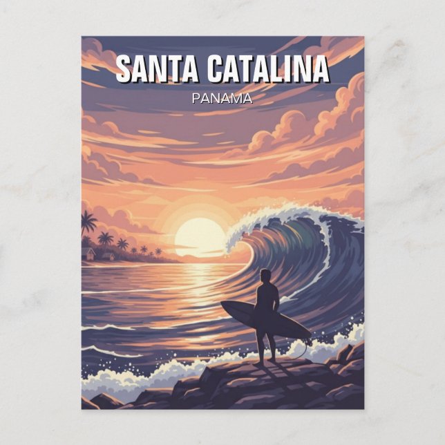Panama Santa Catalina Travel Postkarte (Vorderseite)