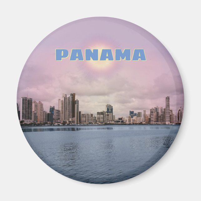 Panama Skyline Magnet (Vorne)