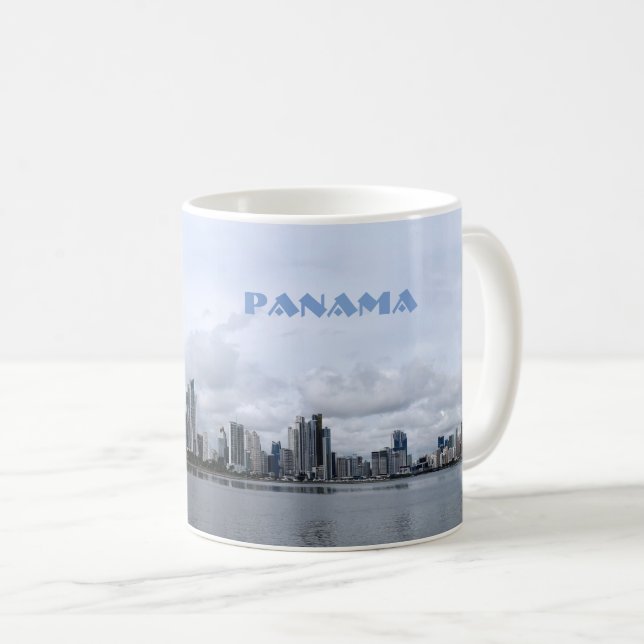 Panama Skyline Tasse (VorderseiteRechts)