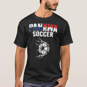Panama Soccer Ball im Netz Panamaischer Fußballver T-Shirt