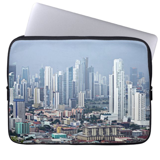 Panama-Stadt Skyline Laptopschutzhülle (Vorderseite)