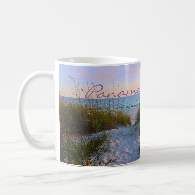 PANAMA-STADT STRAND, FLORIDA-Tasse Kaffeetasse (Links)