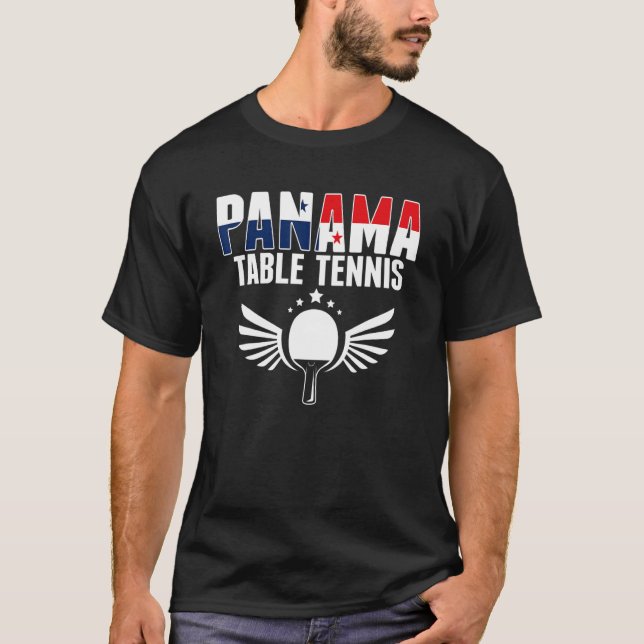 Panama Table Tennis     Panamanian Ping Pong Suppo T-Shirt (Vorderseite)