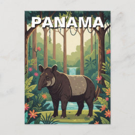Panama Tapir im Coiba Nationalpark Postkarte
