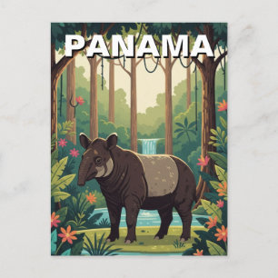 Panama Tapir im Coiba Nationalpark Postkarte