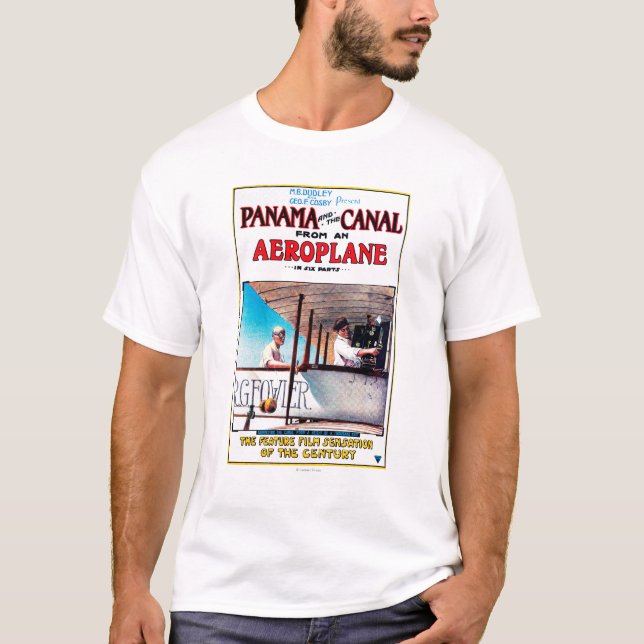 Panama und das Kanal-Flugzeug-Filmpromo-Plakat T-Shirt (Vorderseite)