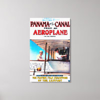 Panama und der Canal Flugzeug Film Promo Poste