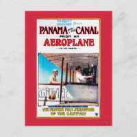Panama und der Canal Flugzeug Film Promo Poste