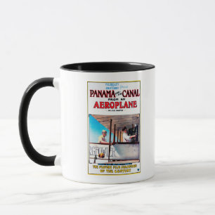 Panama und der Kanal-Flugzeug-Film-Promo-Poste Tasse