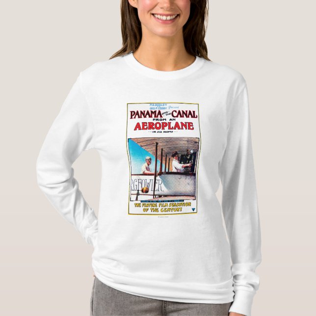 Panama und der Kanal-Flugzeug-Filmpromo-Posten T-Shirt (Vorderseite)