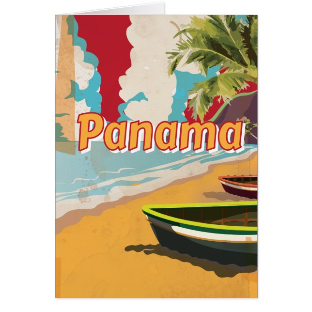 Panama Vintage Travel Poster (Vorne)