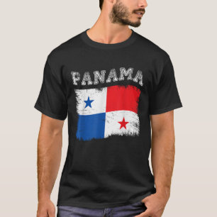 Panamaische Flagge Tourist Urlaub Ziel Panama T-Shirt