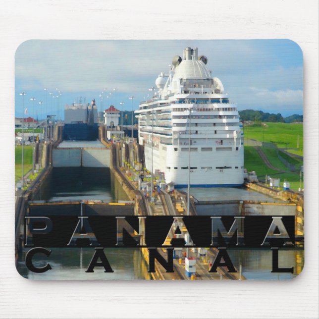 Panamakanal-Andenken Mousepad (Vorne)
