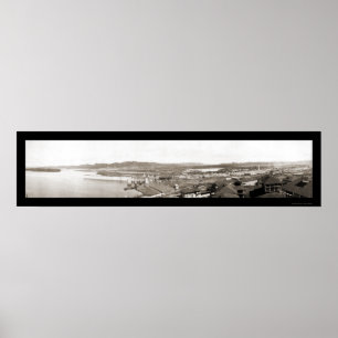 Panamakanal-Eingangs-Foto 1913 Poster