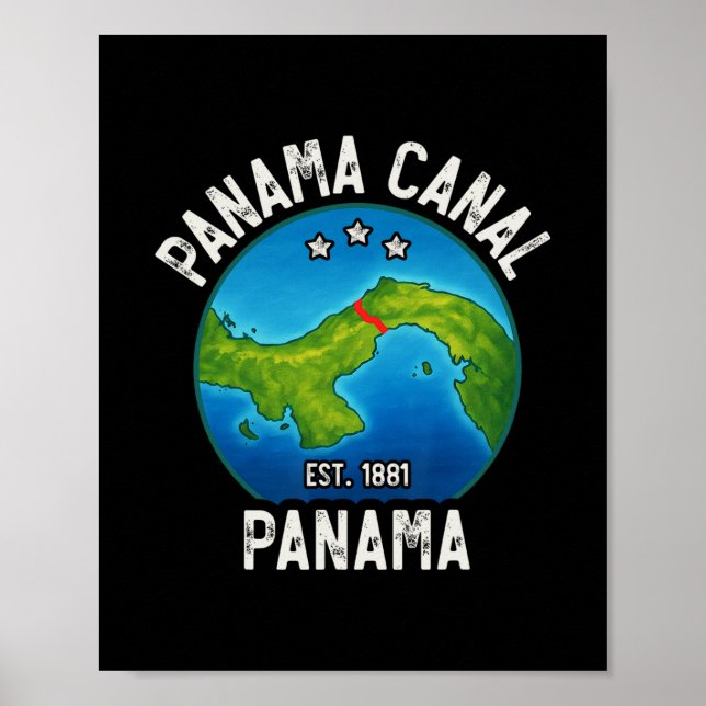Panamakanal Est.1881  Poster (Vorne)