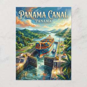 Panamakanal Panama Postkarte