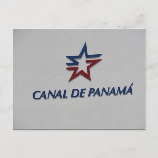 Panamakanal Postkarte (Vorderseite)