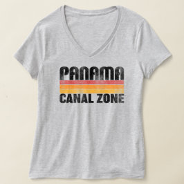 Panamakanal-Zone mit Farbbars T-Shirt