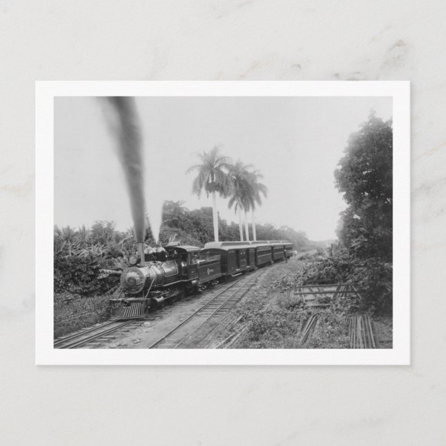 Panamerikanische Zentralbahn in Guatemala Postkarte (Vorderseite)