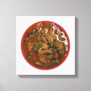 Panang Thai Curry [พ ะ น ง] ... Thailand Street Fo Leinwanddruck