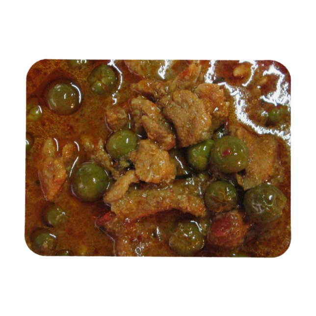 Panang Thai Curry [พ ะ น ง] ... Thailand Street Fo Magnet (Horizontal)