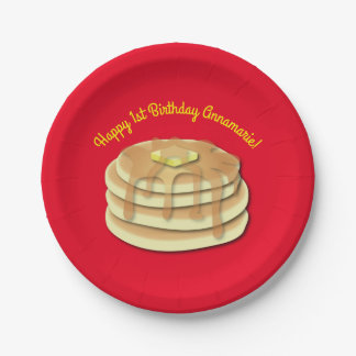 Pancake Birthday Party Flapjack Niedliche Kinder Pappteller