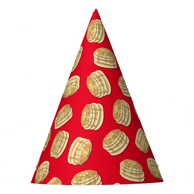 Pancake Birthday Party Flapjack Niedliche Kinder Partyhütchen (Vorderseite)