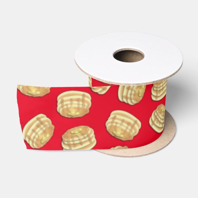 Pancake Birthday Party Flapjack Niedliche Kinder Satinband (Spule)