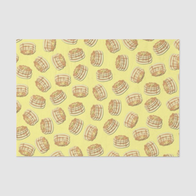 Pancake Birthday Party Flapjack Niedliche Kinder Seidenpapier (Vorderseite)