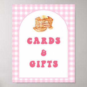Pancake Breakfast 1. Geburtstagskarte und Geschenk Poster