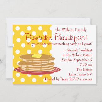Pancake Breakfast Einladung