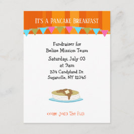 Pancake Breakfast Fundraiser Einladung